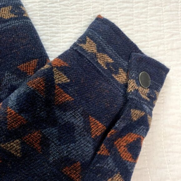 Billabong Fleece Lined Aztec Geometric Collared Jacket Pockets SZ S NEW - Picture 14 of 14